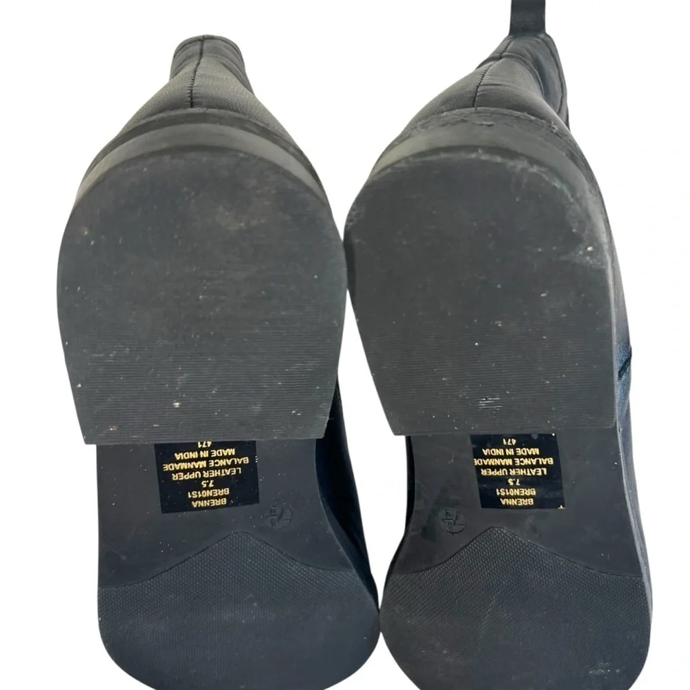 Steve Madden Brenna Leather Chelsea Boots Black Size 7.5